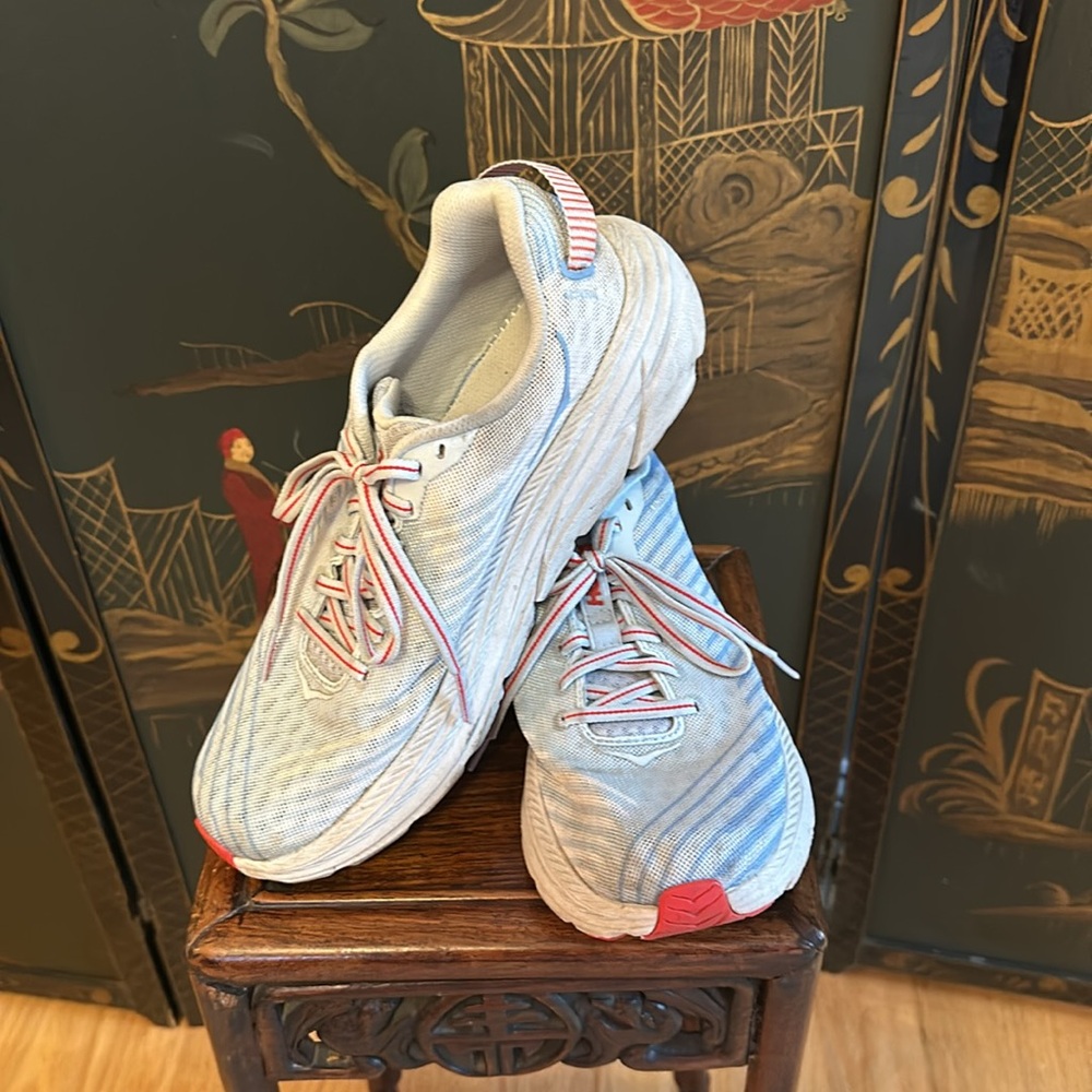 HOKA One One Womens 7.5 Running Shoe Placid Blue Plein Air Rincon 1102875 *523 - Picture 6 of 12